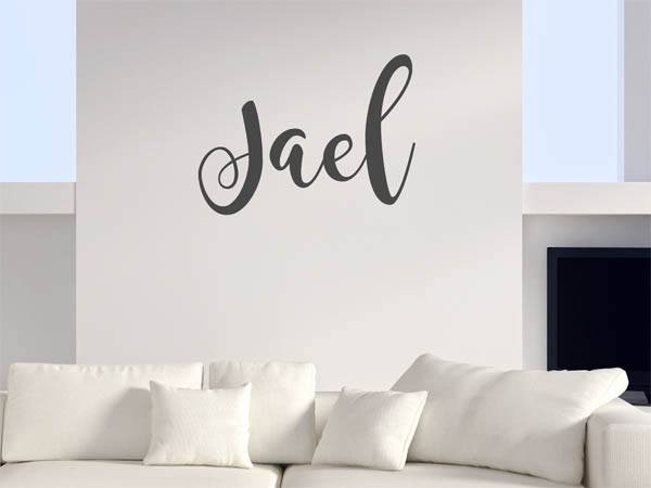 Wandtattoo Jael in Handschrift