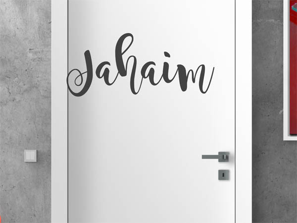 Wandtattoo Jahaim in Handschrift