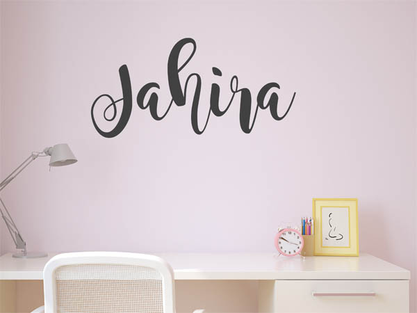 Wandtattoo Jahira in Handschrift