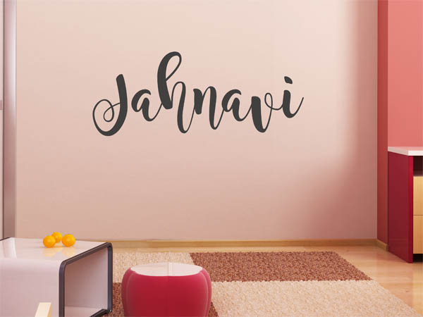 Wandtattoo Jahnavi in Handschrift