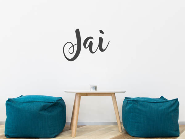 Wandtattoo Jai in Handschrift