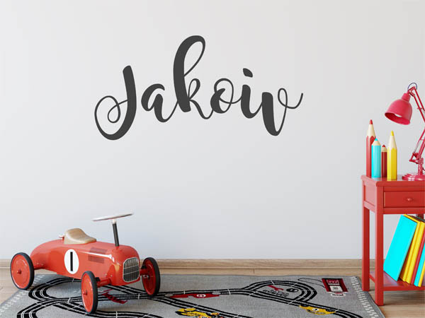Wandtattoo Jakoiv in Handschrift