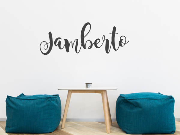 Wandtattoo Jamberto in Handschrift