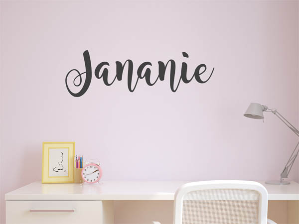 Wandtattoo Jananie in Handschrift
