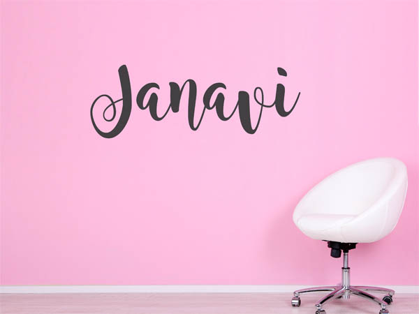 Wandtattoo Janavi in Handschrift