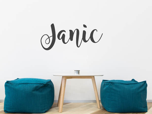 Wandtattoo Janic in Handschrift