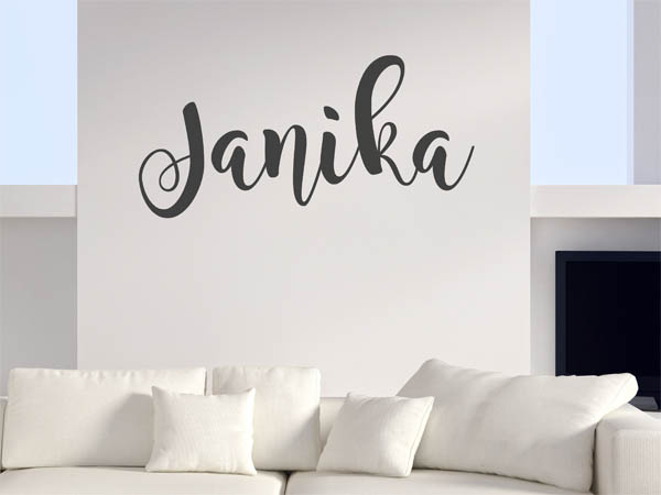 Wandtattoo Janika in Handschrift