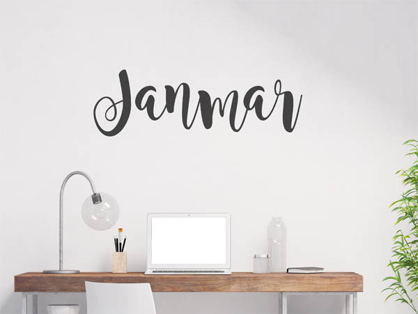 Wandtattoo Janmar in Handschrift