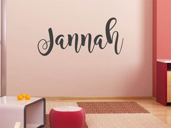 Wandtattoo Jannah in Handschrift