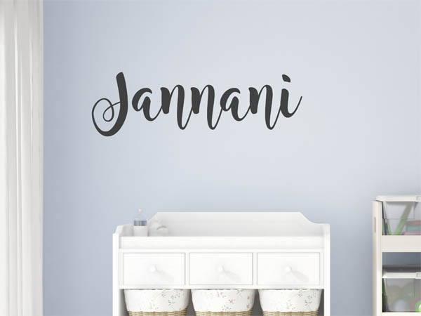 Wandtattoo Jannani in Handschrift