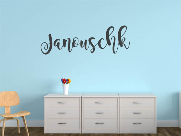 Wandtattoo Janouschk in Handschrift