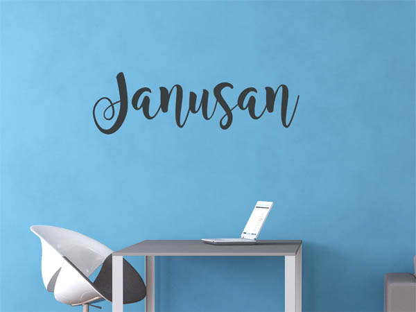 Wandtattoo Janusan in Handschrift