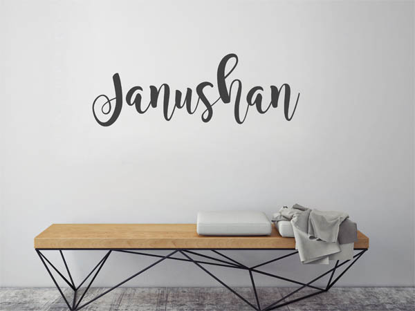 Wandtattoo Janushan in Handschrift