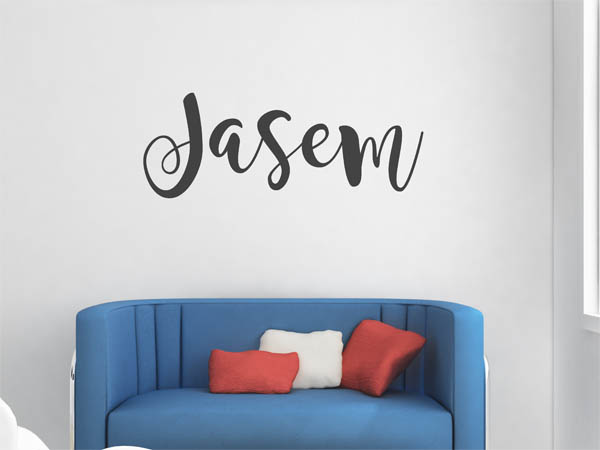 Wandtattoo Jasem in Handschrift