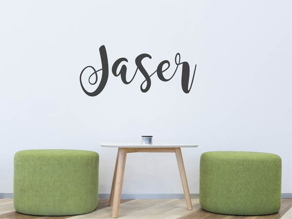 Wandtattoo Jaser in Handschrift