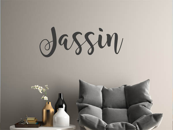 Wandtattoo Jassin in Handschrift