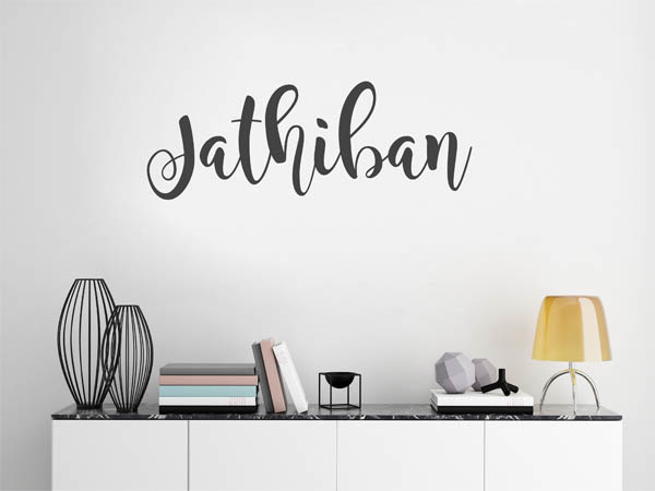 Wandtattoo Jathiban in Handschrift