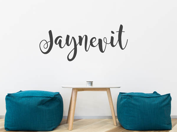 Wandtattoo Jaynevit in Handschrift