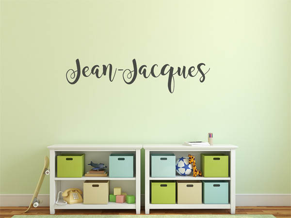 Wandtattoo Jean-Jacques in Handschrift