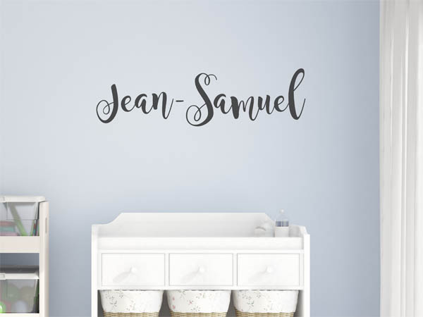 Wandtattoo Jean-Samuel in Handschrift