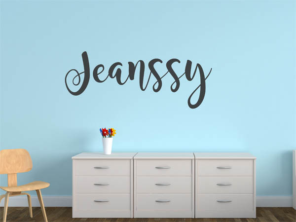 Wandtattoo Jeanssy in Handschrift