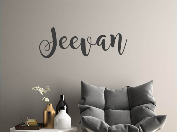 Wandtattoo Jeevan in Handschrift