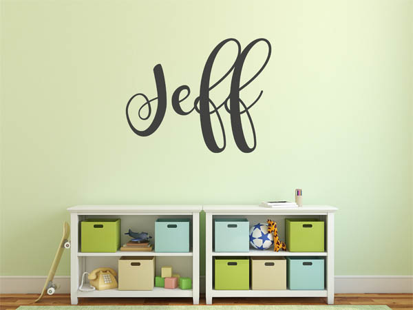 Wandtattoo Jeff in Handschrift