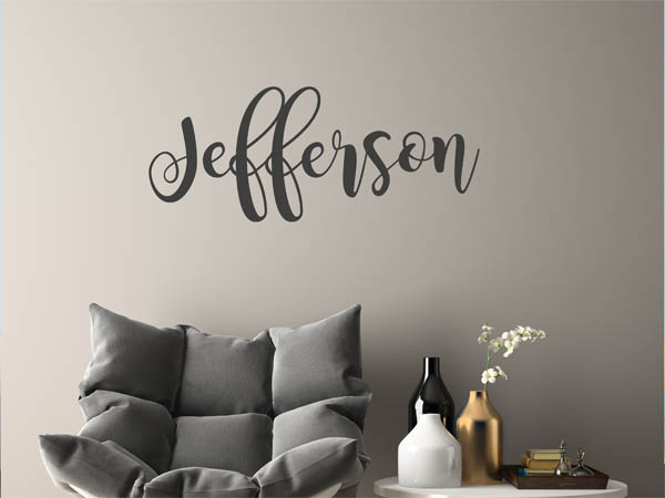 Wandtattoo Jefferson in Handschrift