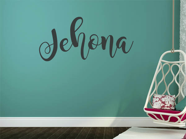 Wandtattoo Jehona in Handschrift