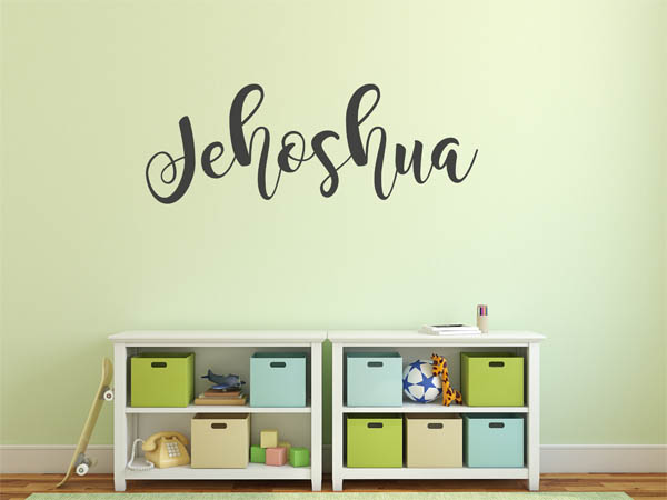 Wandtattoo Jehoshua in Handschrift