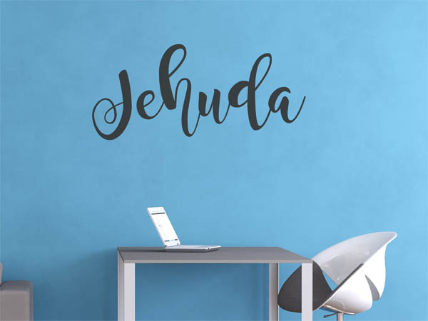 Wandtattoo Jehuda in Handschrift