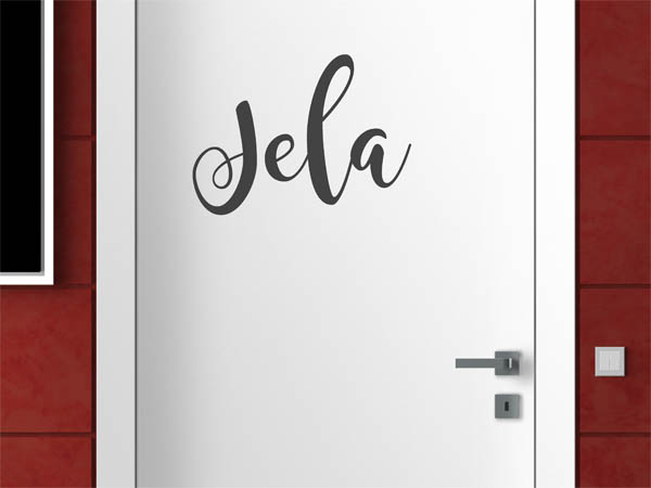 Wandtattoo Jela in Handschrift