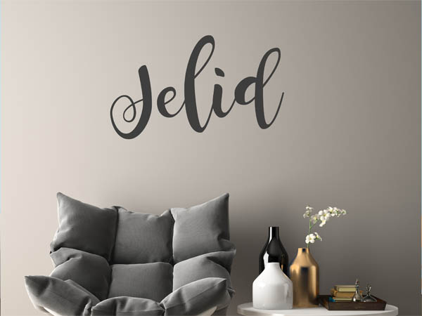 Wandtattoo Jelid in Handschrift