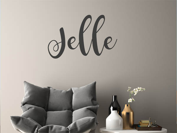 Wandtattoo Jelle in Handschrift