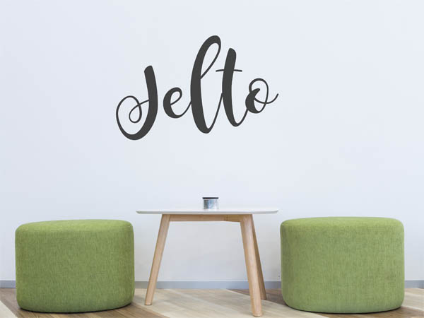 Wandtattoo Jelto in Handschrift