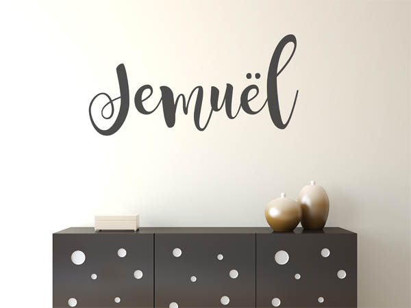 Wandtattoo Jemuël in Handschrift