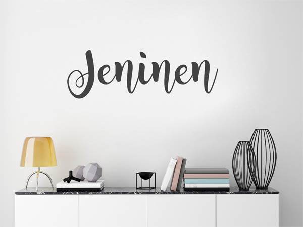 Wandtattoo Jeninen in Handschrift