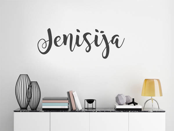 Wandtattoo Jenisija in Handschrift