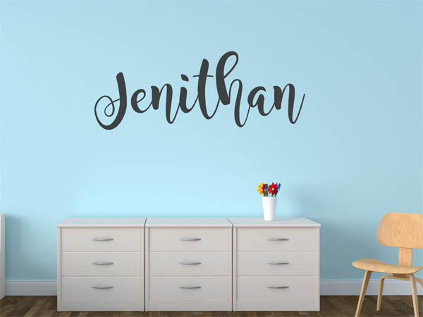 Wandtattoo Jenithan in Handschrift