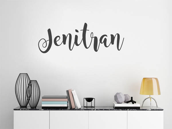 Wandtattoo Jenitran in Handschrift