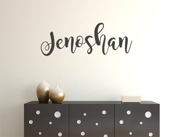 Wandtattoo Jenoshan in Handschrift