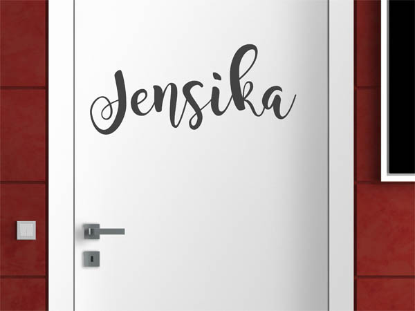 Wandtattoo Jensika in Handschrift