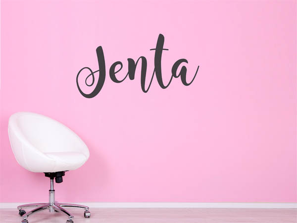 Wandtattoo Jenta in Handschrift