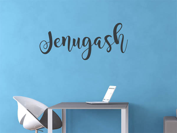 Wandtattoo Jenugash in Handschrift