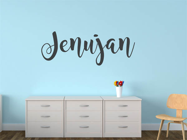Wandtattoo Jenujan in Handschrift