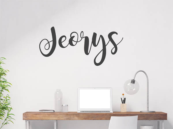 Wandtattoo Jeorys in Handschrift