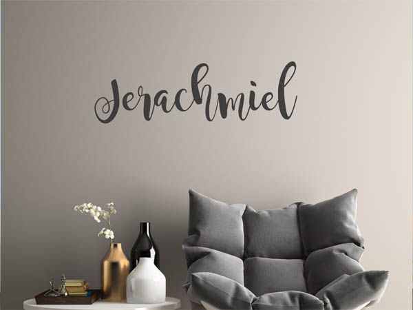 Wandtattoo Jerachmiel in Handschrift