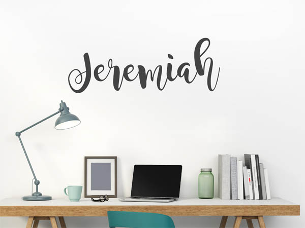 Wandtattoo Jeremiah in Handschrift