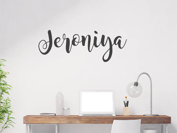 Wandtattoo Jeroniya in Handschrift