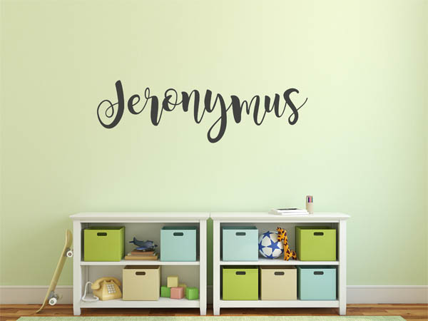 Wandtattoo Jeronymus in Handschrift